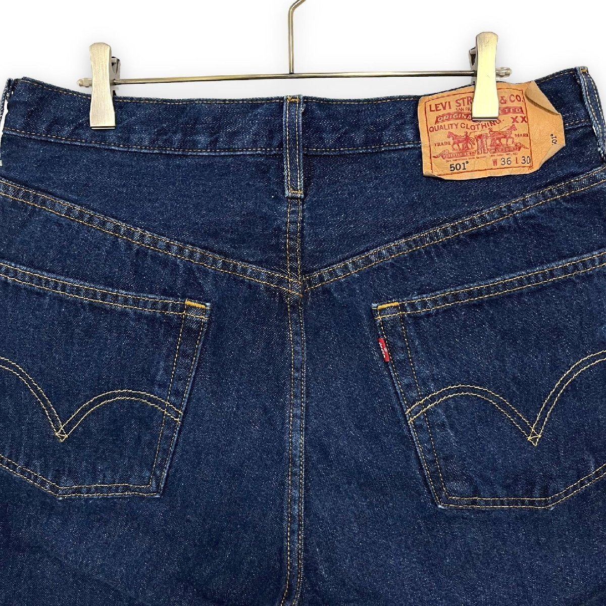 リーバイス 501 w36 アメリカ古着 濃紺 ジーンズ デニムパンツ 裏刻印