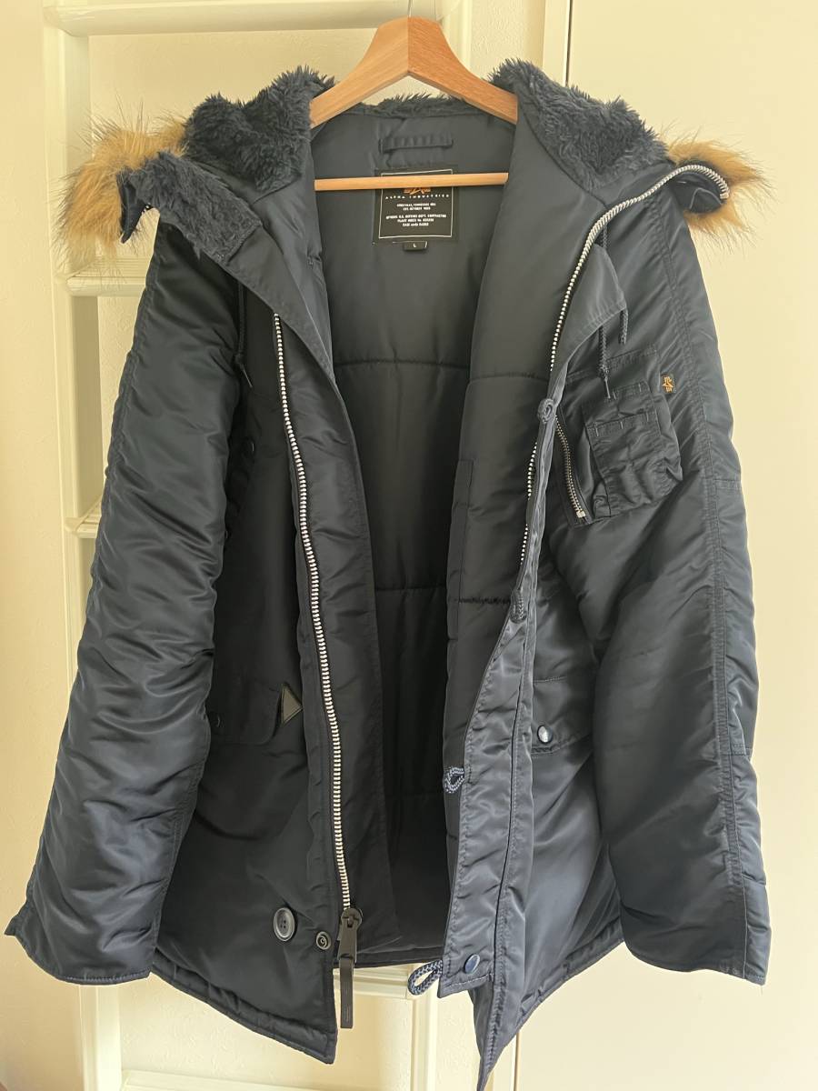 [アルファインダストリーズ] ミリタリージャケット N-3B TIGHT メンズ 20094-467 RP.BLUE 日本サイズL相当