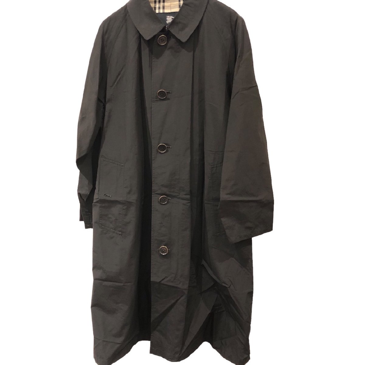 BURBERRY バーバリー ステンカラーコート ブラック系 メンズ ノバ