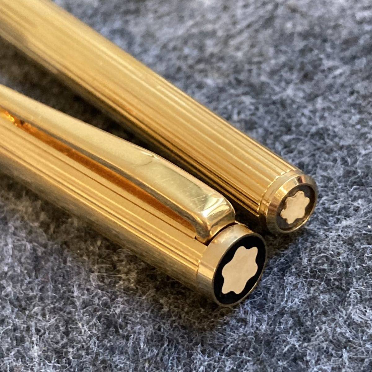 PE1486□MONTBLANC モンブラン 万年筆 ノブレス ゴールドカラー ペン先