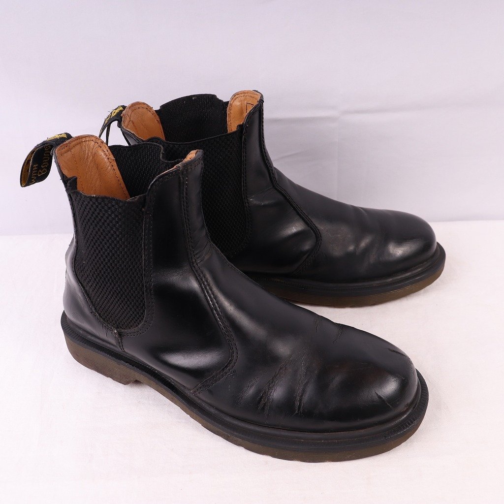 ドクターマーチン UK6/24.5cm～25.0cm/チェルシーブーツ 黒 ブラック