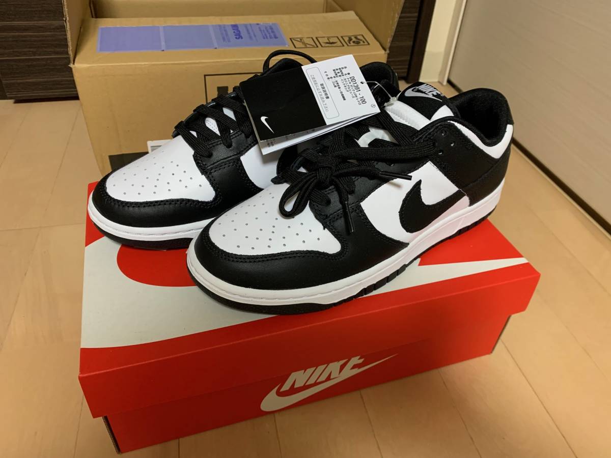 ナイキ ダンク LOW レトロ パンダ（白黒）27.0cm NIKE DUNK LOW 