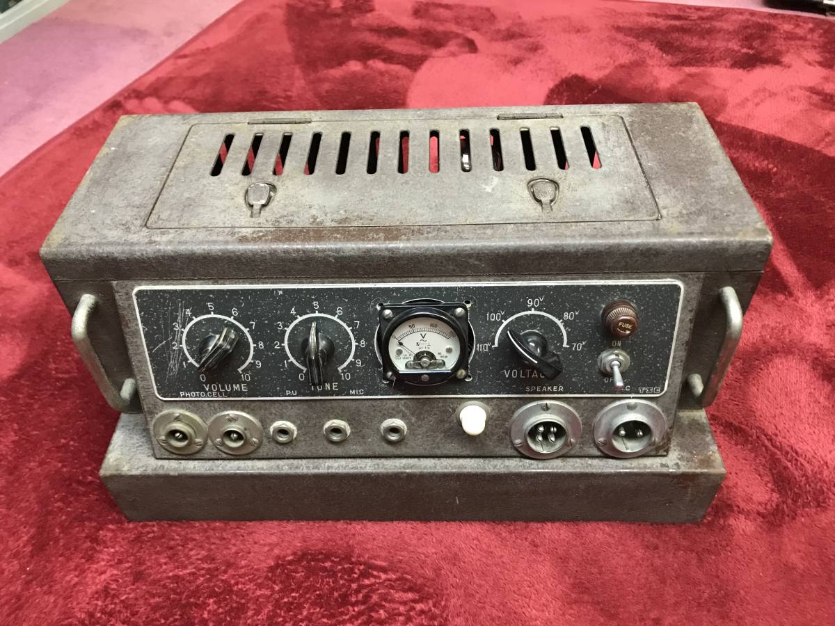 ジャンク 音出ます 詳細不明 sannsui 山水 トランス 真空管アンプ 6CA7 (EL34)　真空管付属 ビンテージ 骨董品 その①