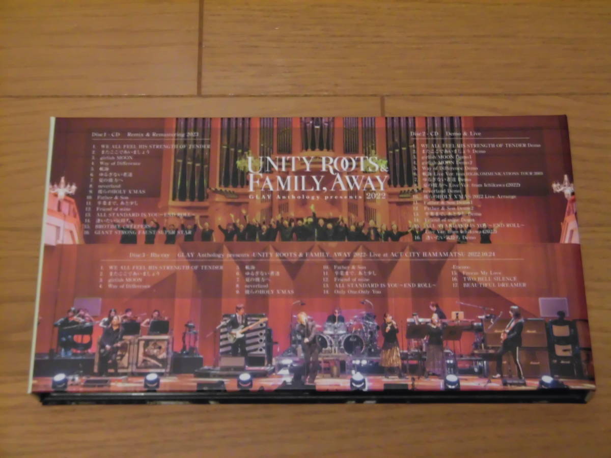 GLAY 2CD+Blu-ray UNITY ROOTS & FAMILY， AWAY Anthology 【公式通販】