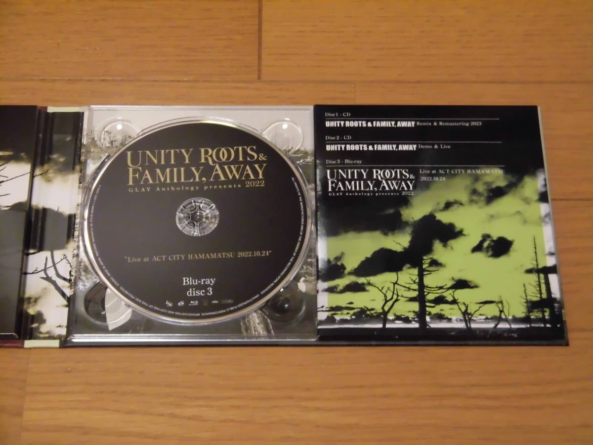 GLAY 2CD+Blu-ray UNITY ROOTS & FAMILY， AWAY Anthology 【公式通販】