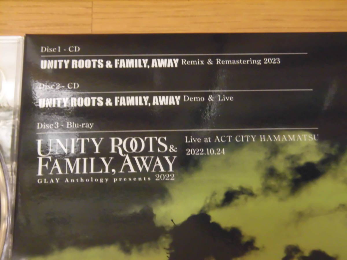 GLAY 2CD+Blu-ray UNITY ROOTS & FAMILY， AWAY Anthology 【公式通販】