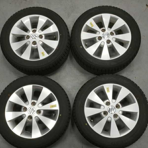 ☆スズキ 純正ホイール&タイヤセット☆14インチ☆165/60R14☆ 【本州送料無料】165/60R14 スズキ純正ホイール&タイヤ2本セット