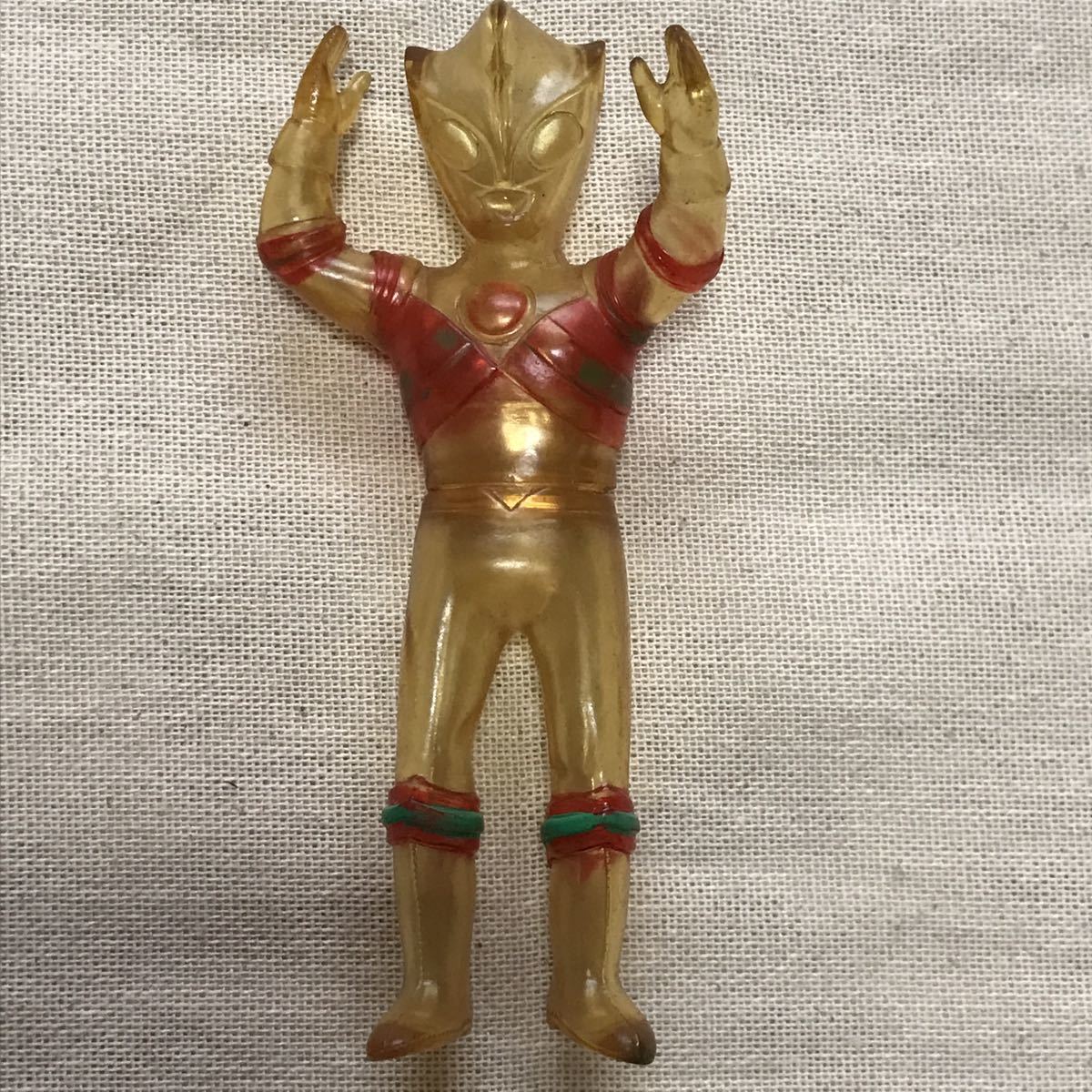 トリプルファイター ソフビ ブルマァク　当時物 特撮 円谷 怪獣 星人 ミニ フィギュア クリア レトロ ビンテージ レア