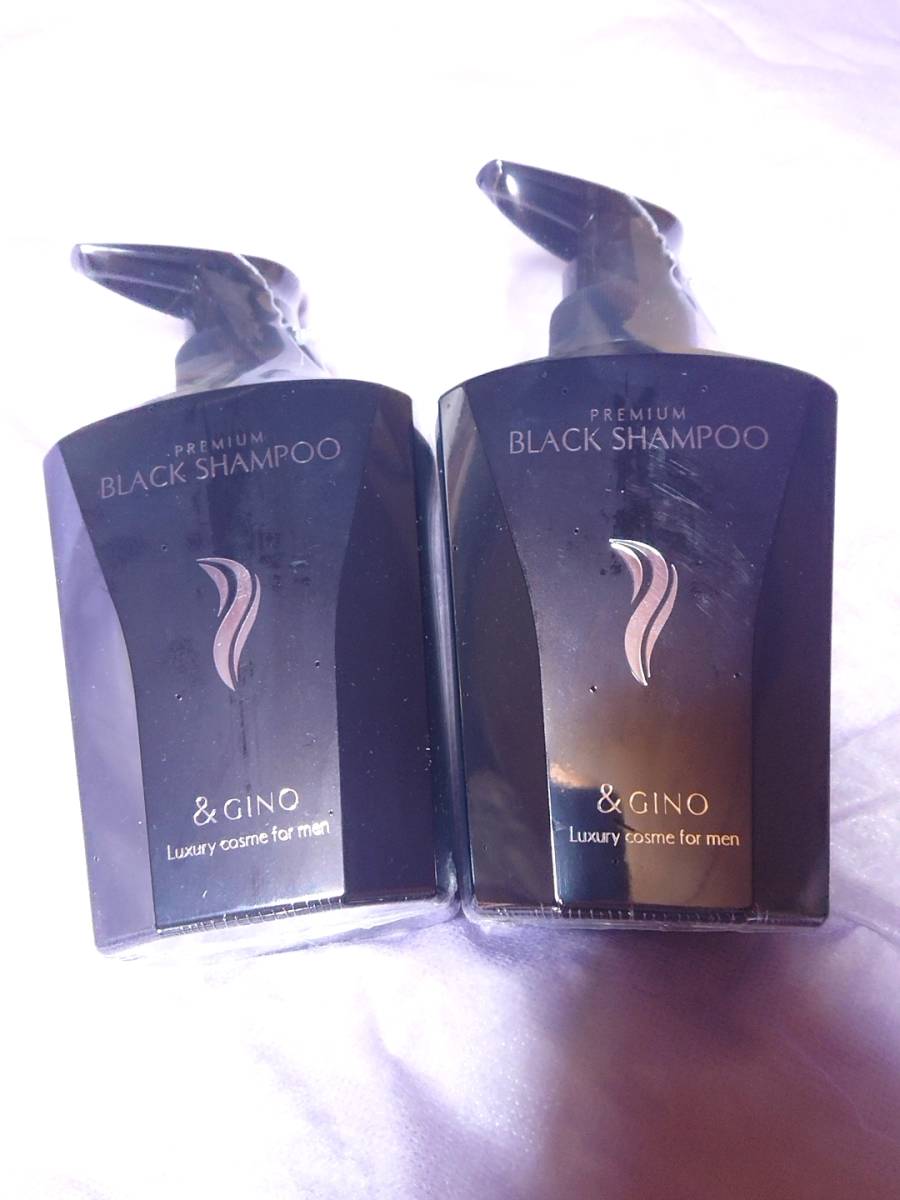 2本セット　クーポン消化　＆GINO　プレミアムブラックシャンプー 400ml　アンドジーノ