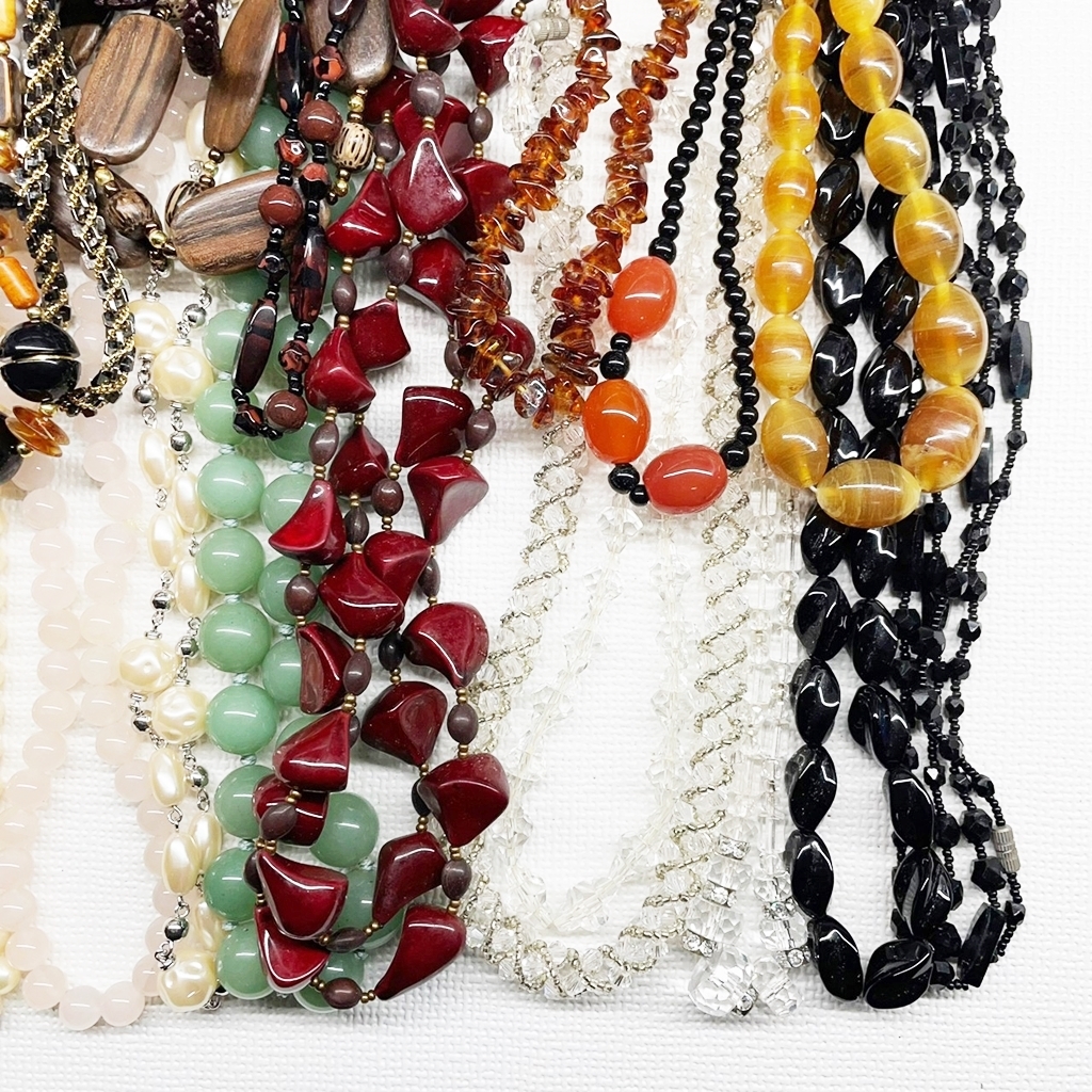 【人気】アクセサリー まとめ 総重量 1，035g ネックレス ブレスレット ブローチ 天然石 パール パワーストーン 卸 レディース/CO27-2