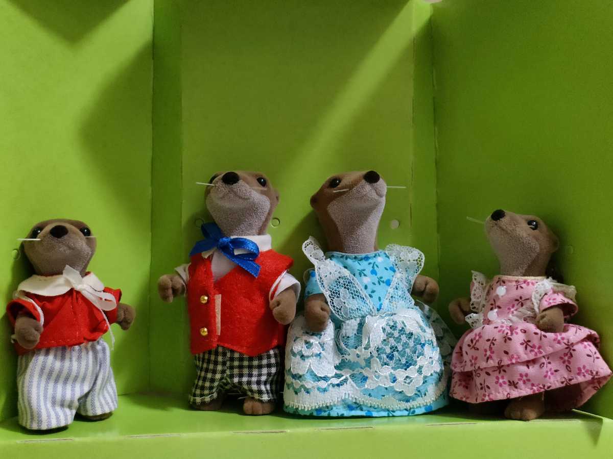 未使用 レア 初期 昭和レトロ 海外版 カワウソファミリー オープン  