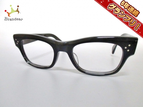 オリバーピープルズ メガネ 黒×クリア プラスチック