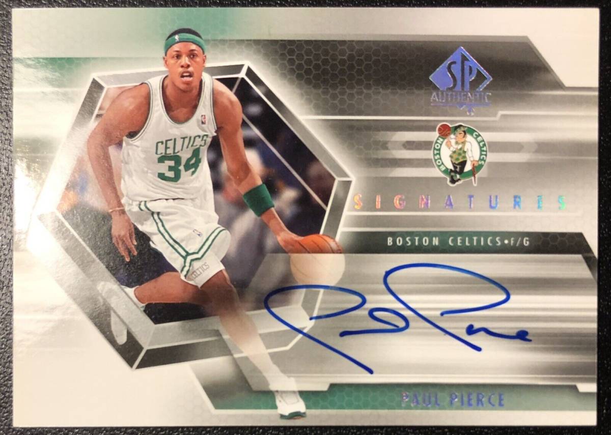 Paul Pierce 2005-06 SP Authentic Signatures On Card Auto Celtics 