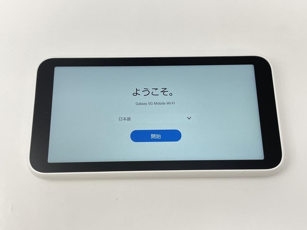 U127【美品・制限○　白ロム】 Galaxy 5G Mobile Wi-Fi SCR01 au ホワイト