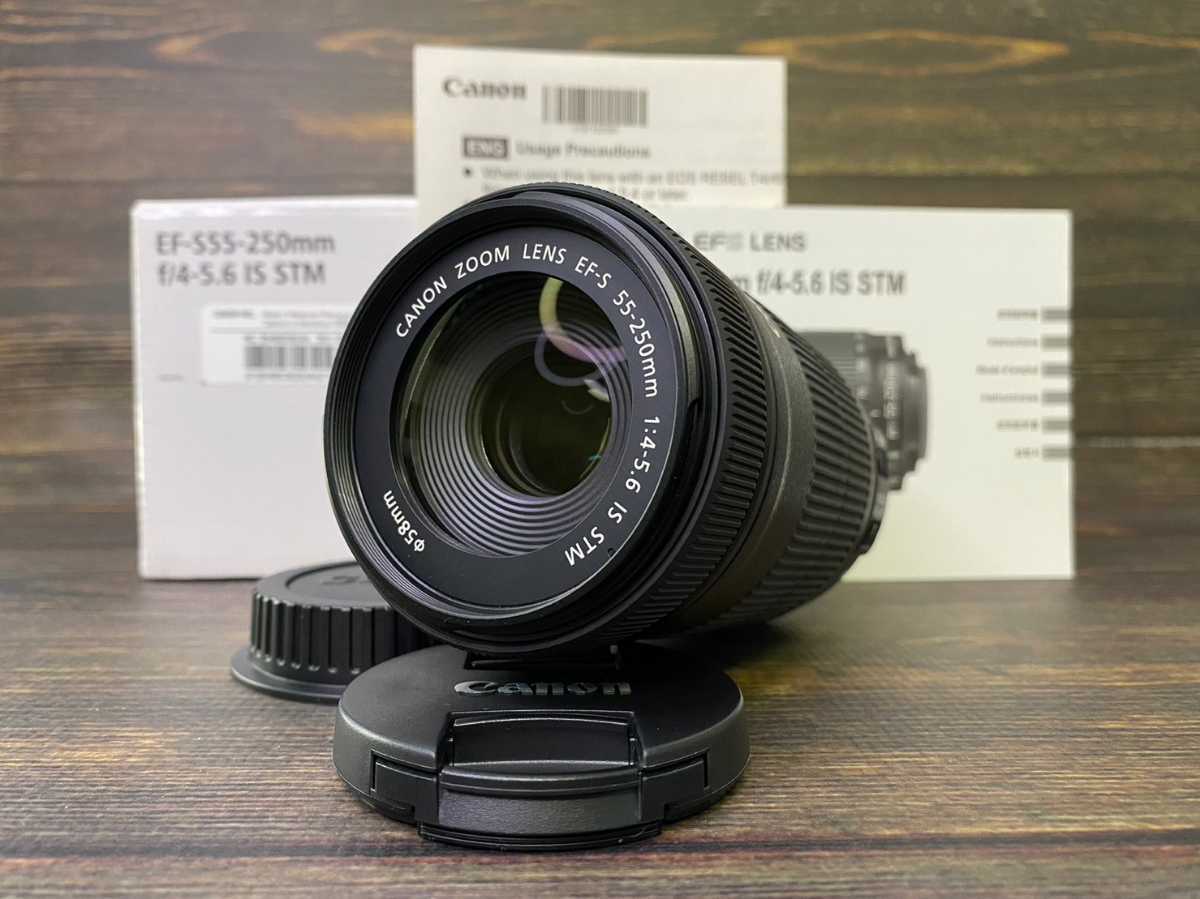 Canon キヤノン EF-S 55-250mm F4-5.6 IS STM 箱付き #28