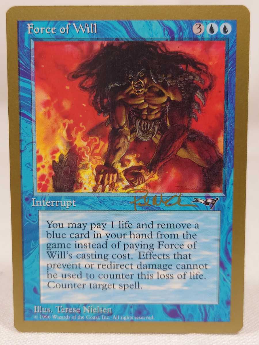 MTG 意志の力/Force of Will 金枠 ゴールド Yahoo!オークション - MTG