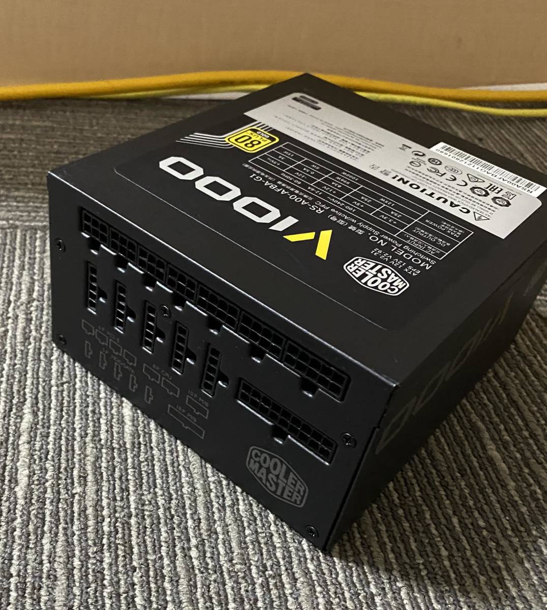 PCパーツ 電源ユニット クールマスターV1000 プラチナ 1000w ケーブル付き