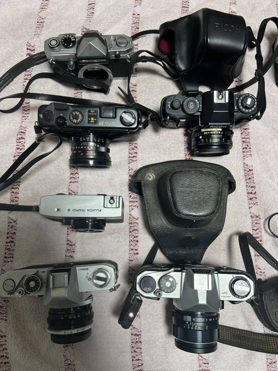 ジャンク]フィルムカメラ、レンズ他有 まとめ売り 36個 メーカー様々