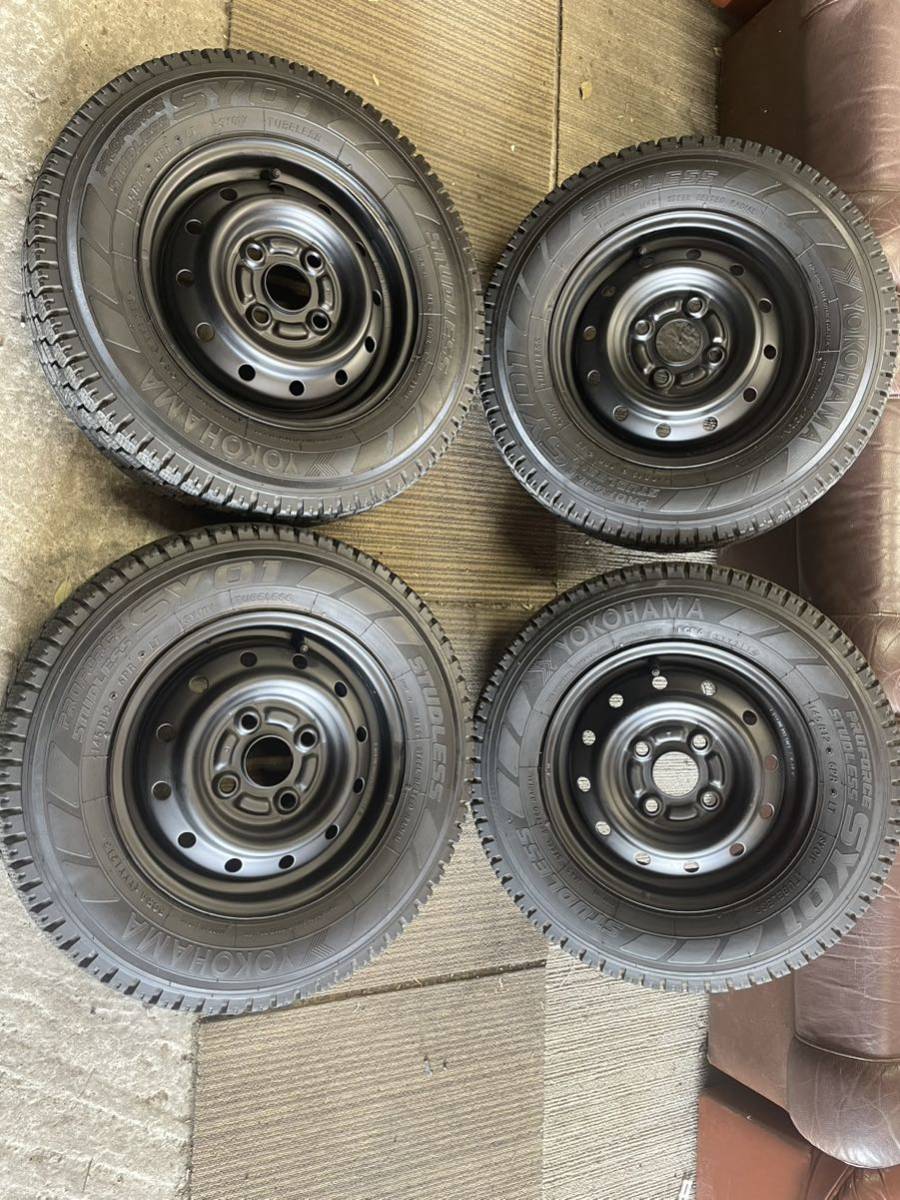 バリ山　12インチ　145/80R12 145R12:6PR アルミ付 ４本 145 R12 6PR Yokohama バリ山 バリ山 145⁄80R12 【公式通販】