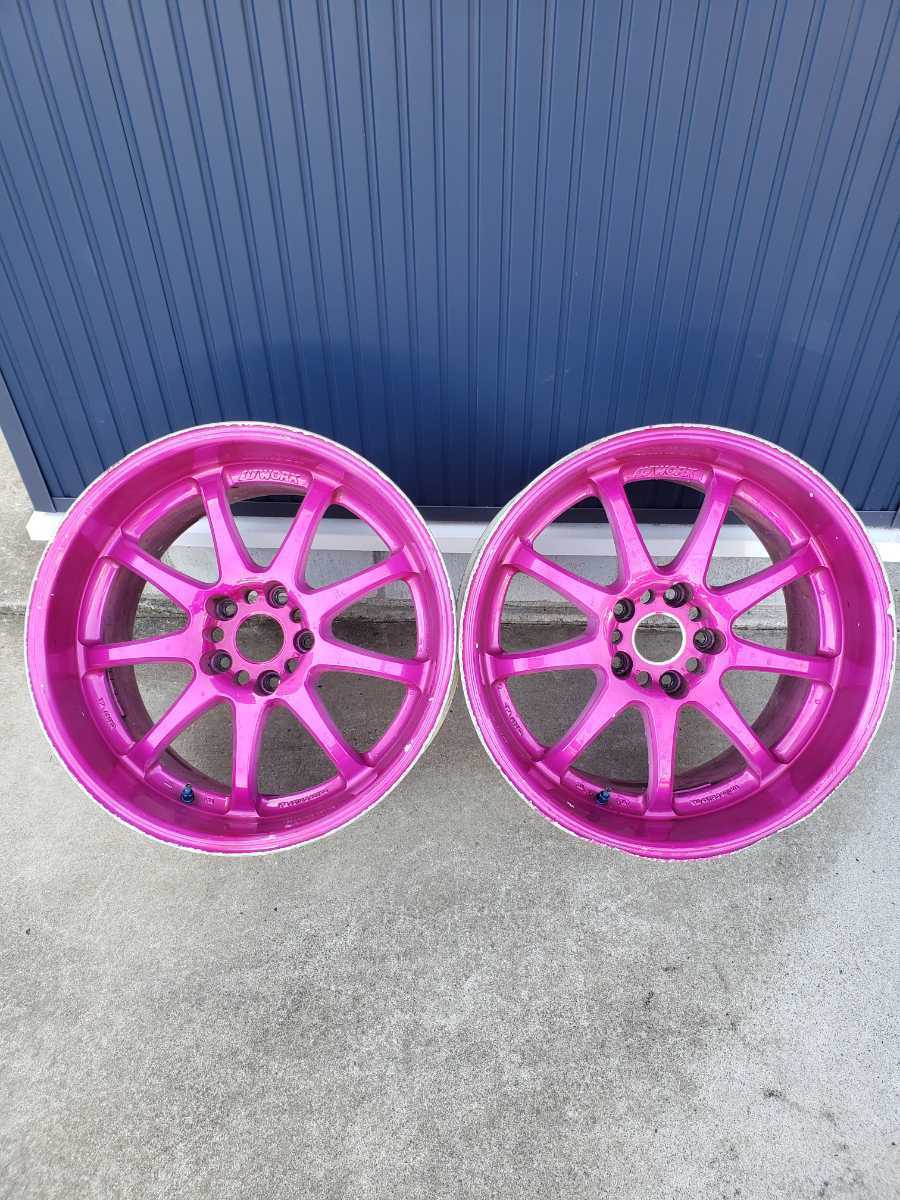 希少！！絶版!! WORK エモーション XD9 10J+18 pcd114.3 2本 ドリフト