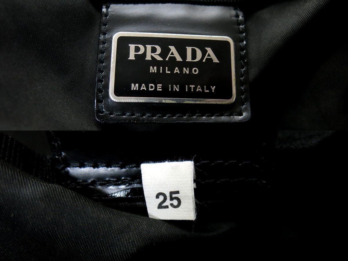 ○PRADA プラダ○ポコノ ナイロン カーフ レザー 本革○2way ボストン 