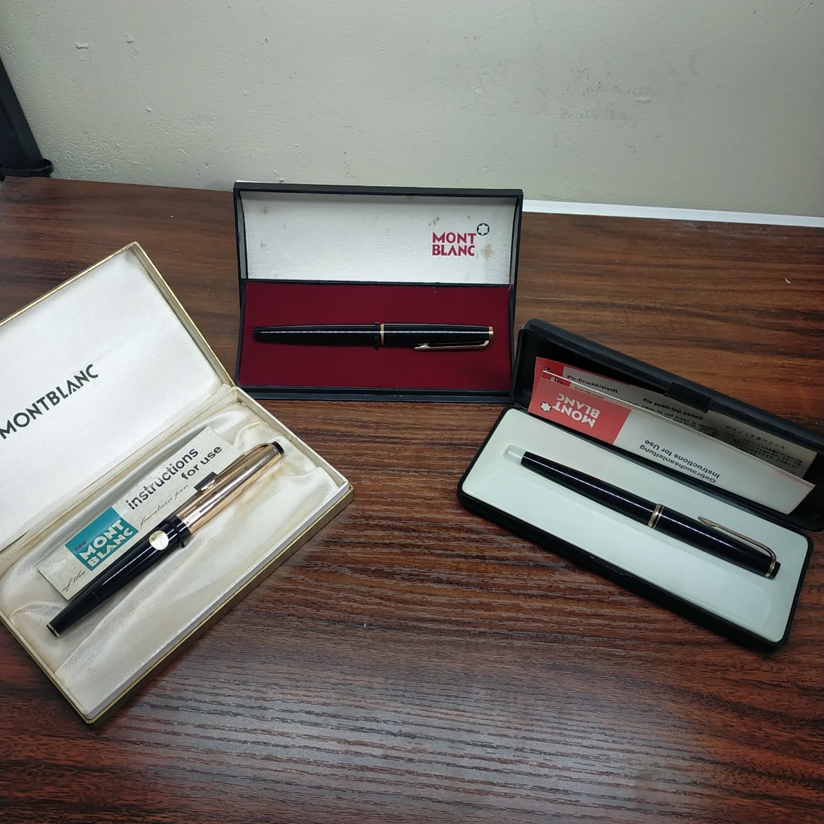 MONT BLANC 万年筆　モンブラン　３本セット