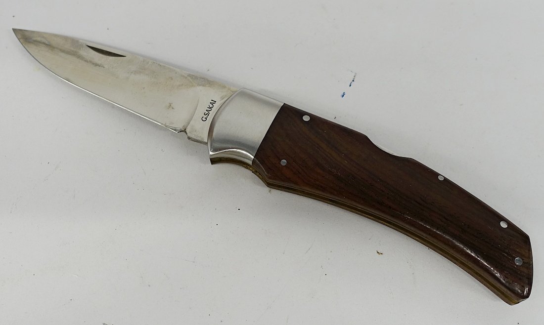 1円～　おたからや◆C0208-33　G.SAKAI　ATS-34　ジーサカイ　フォールディングナイフ