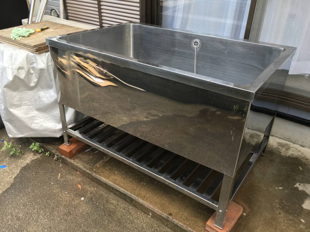 ステンレスバスタブ ドッグバス トリミングバス 【CU49】業務用