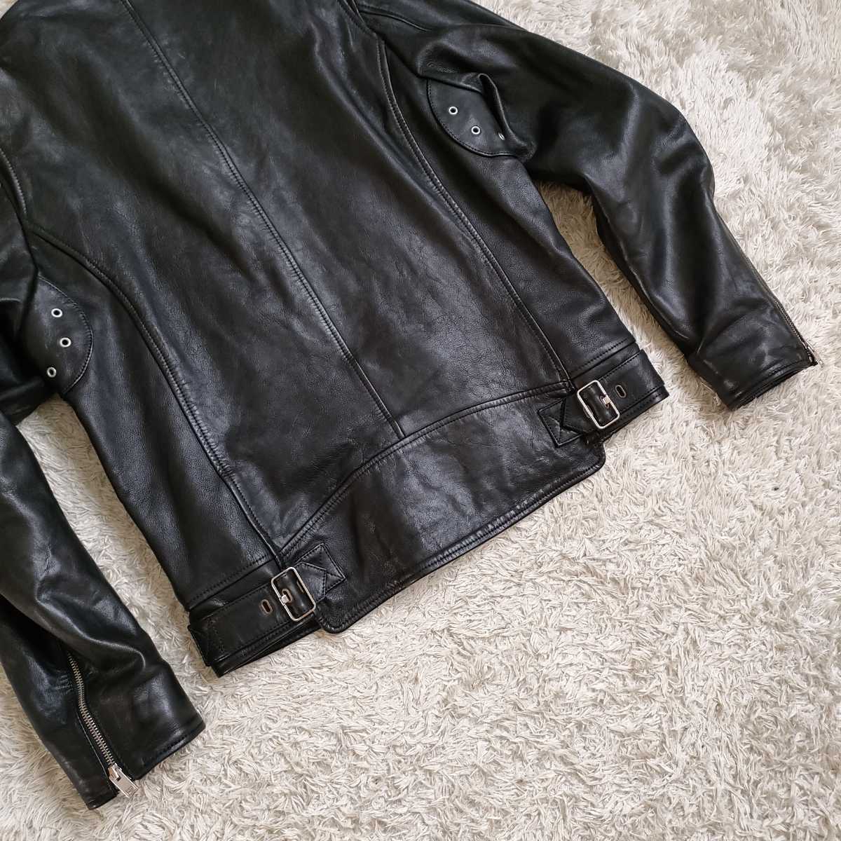 DIESEL ディーゼル SILENCE シングルライダースジャケット 羊革 L 