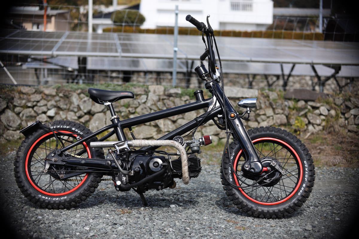 ホンダ リトルカブ BMX チャリカブ AA01 c50 太足 ブロックタイヤ