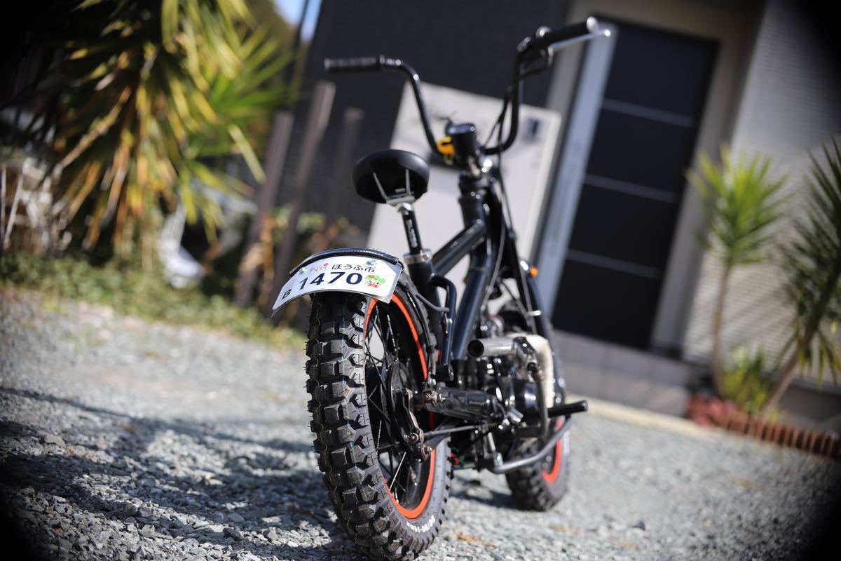 ホンダ リトルカブ BMX チャリカブ AA01 c50 太足 ブロックタイヤ 