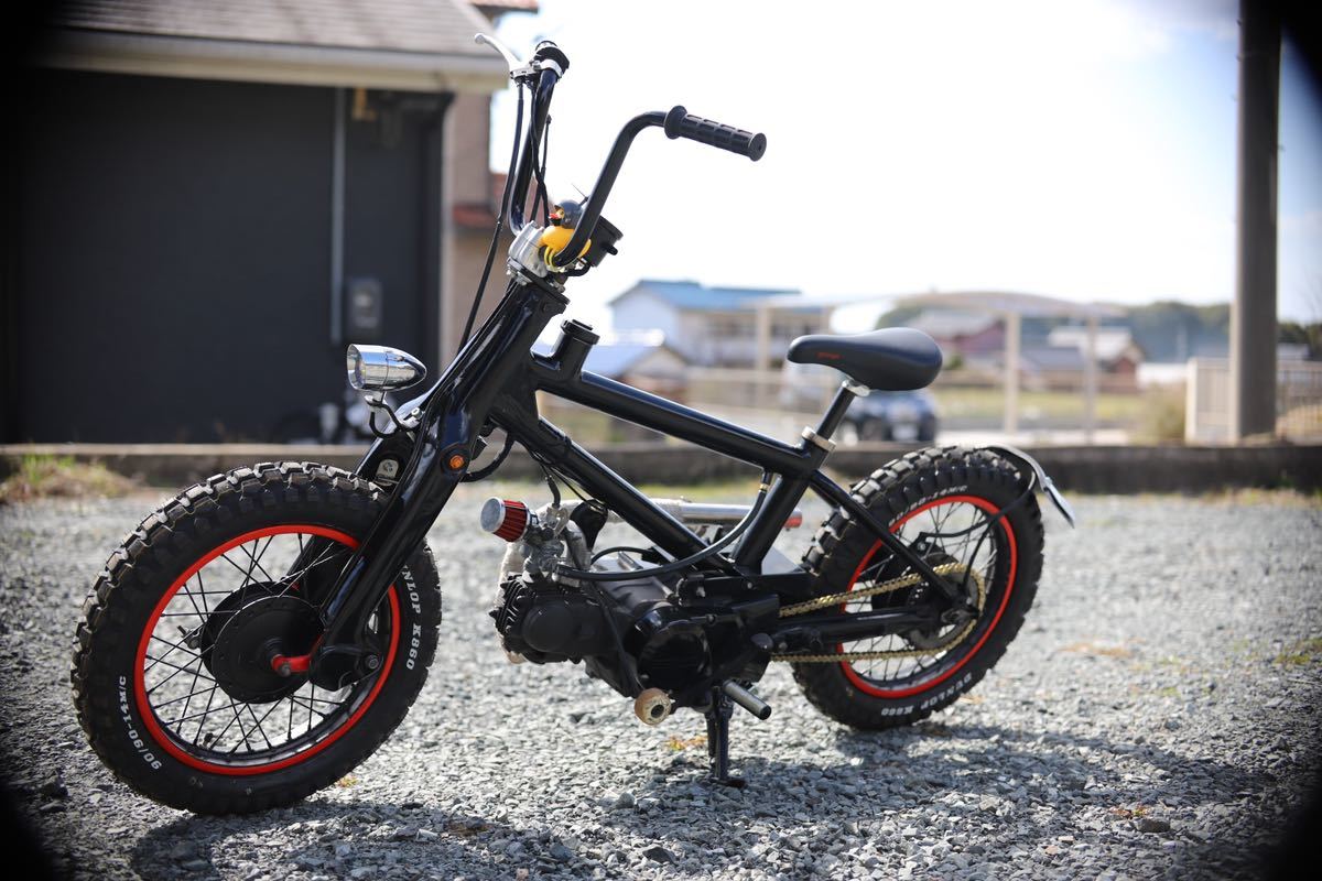 ホンダ リトルカブ BMX チャリカブ AA01 c50 太足 ブロックタイヤ 