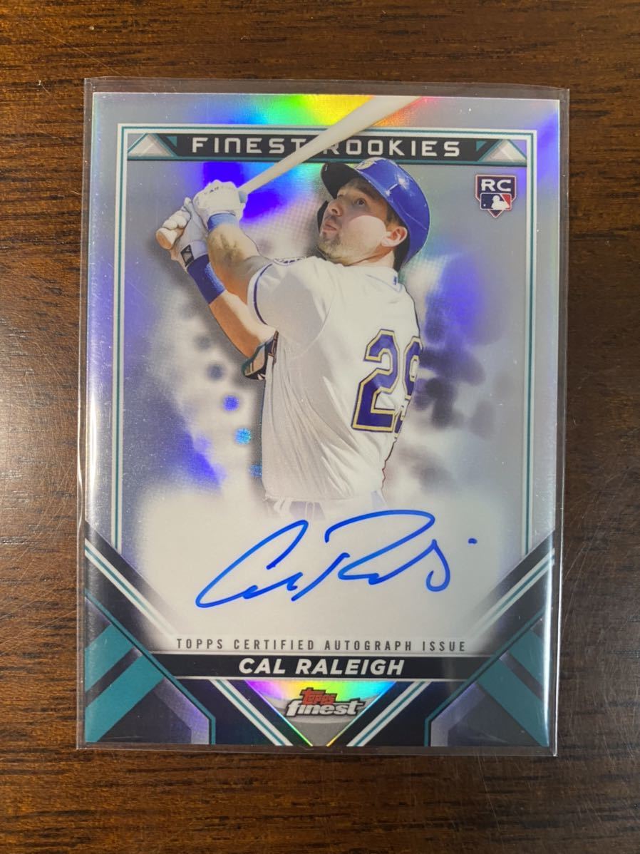 ケースヒット！】2022 topps finest Cal Raleigh 直筆サインカード 