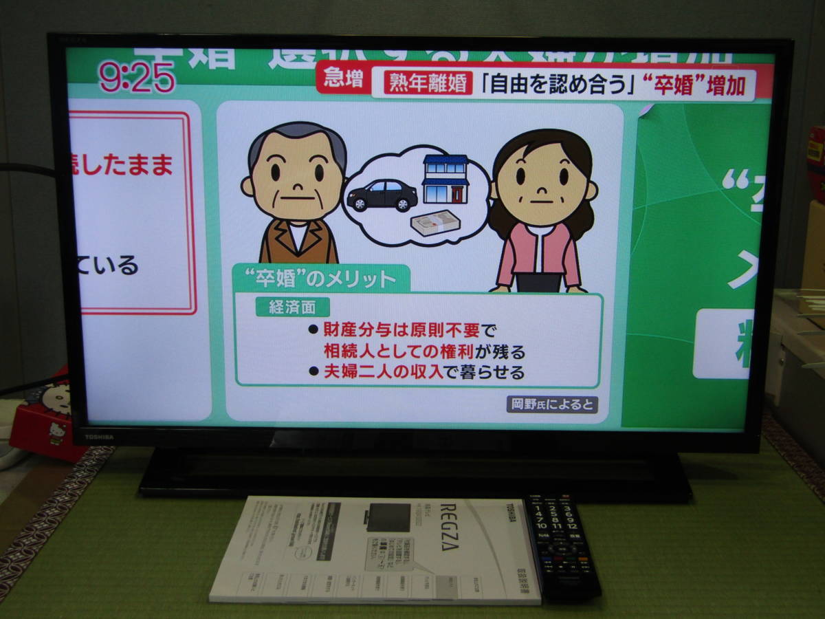◇1◇USED◇動作品◇TOSHIBA 東芝 REGZA 液晶テレビ 32型 32S22