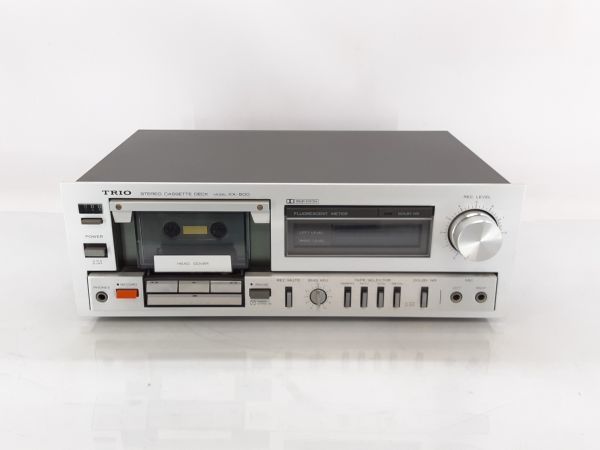 メンテナンス整備済TRIO ステレオカセットデッキ MODEL KX-500 オーディオ機器 メンテナンス整備済TRIO ステレオカセットデッキ MODEL