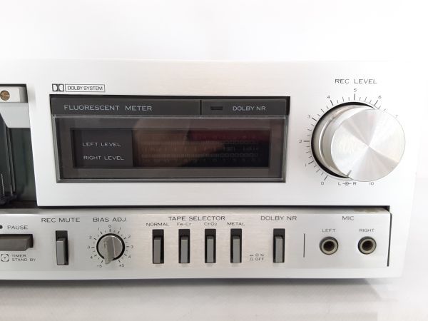 オーディオ機器 メンテナンス整備済TRIO ステレオカセットデッキ MODEL
