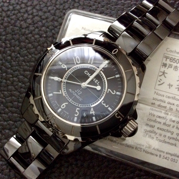 CHANELシャネル/正規品本物/J12 自動巻 腕時計 極美品_1