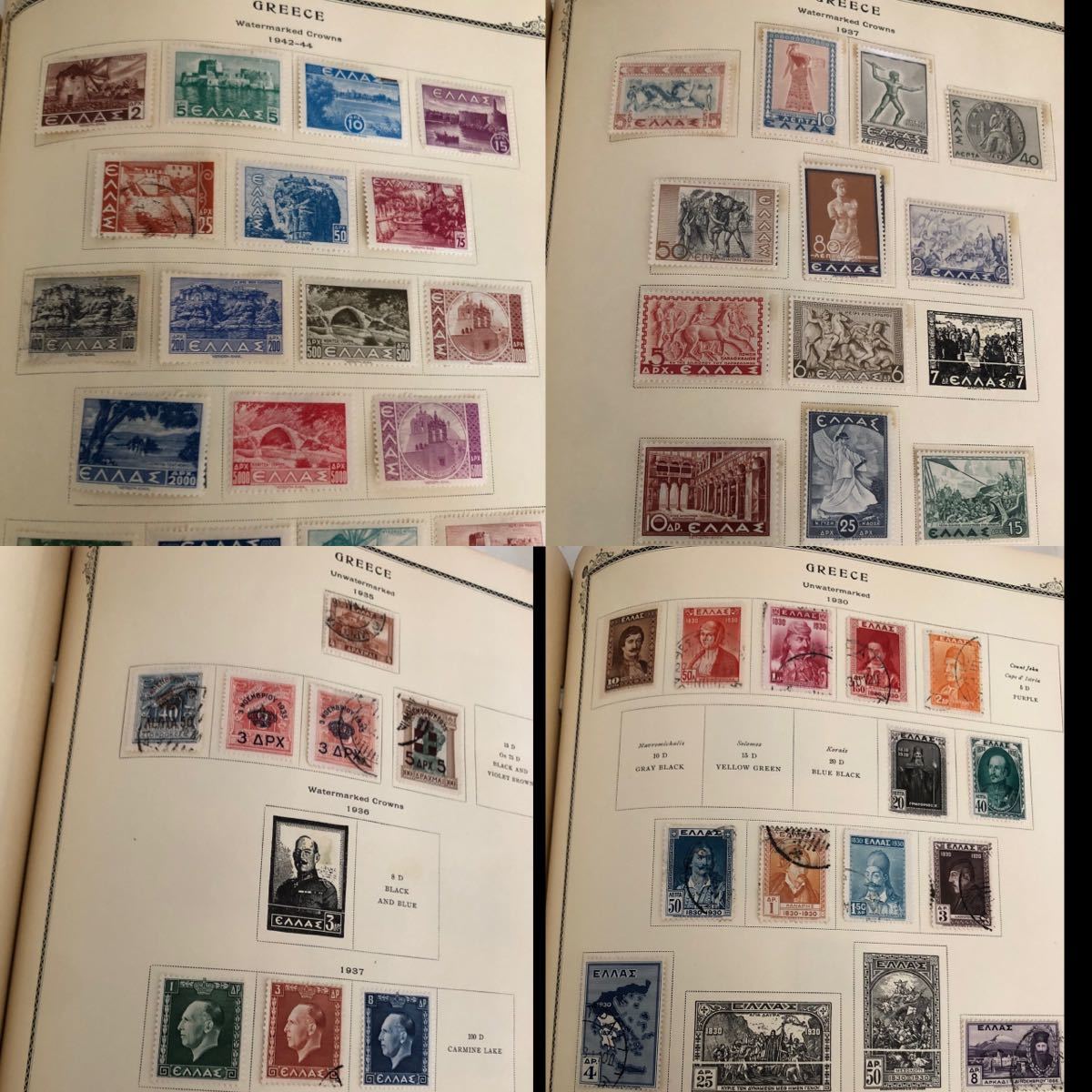specialty series 古い 世界切手 アルバム1906年-、未使用と使用済の