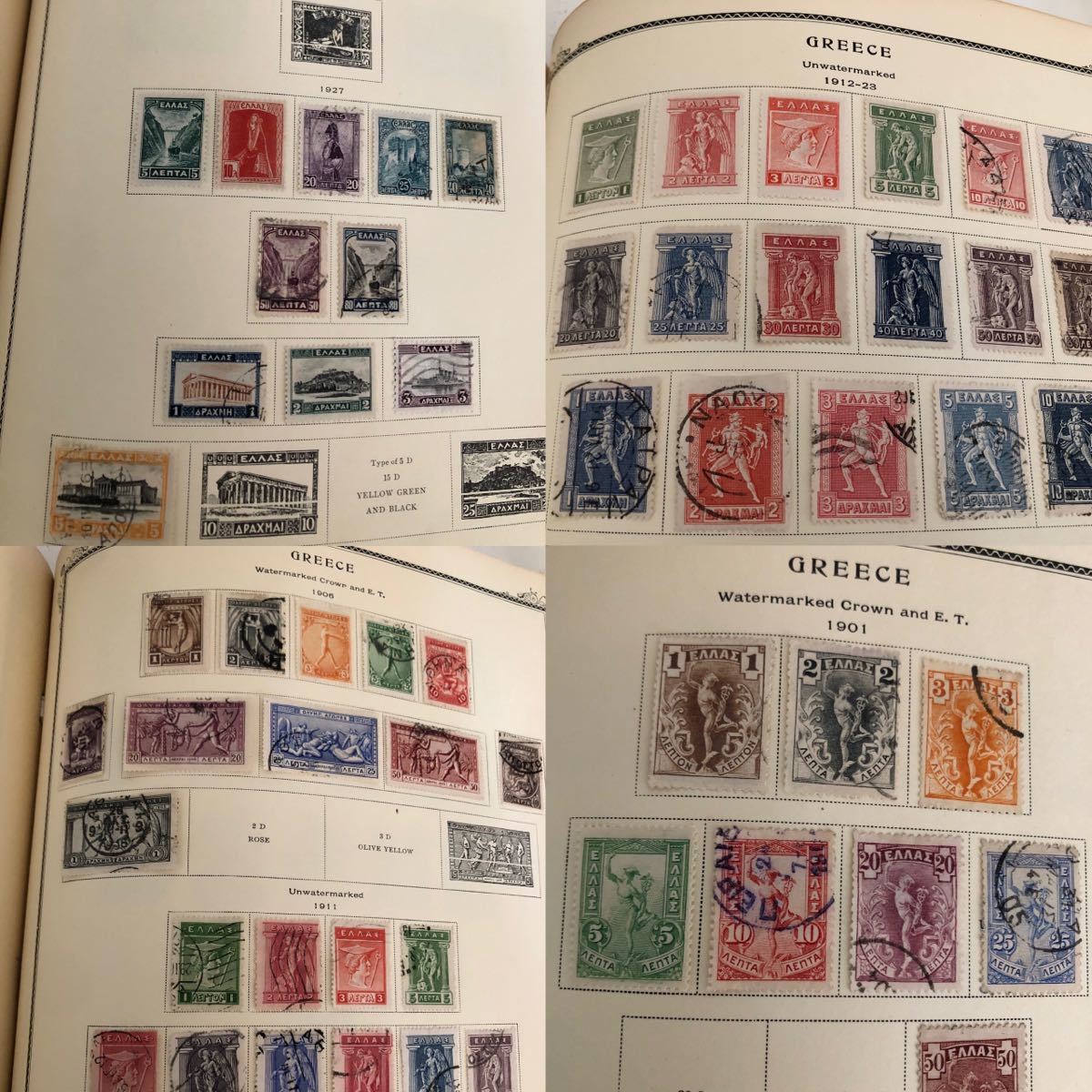 specialty series 古い 世界切手 アルバム1906年-、未使用と使用済の