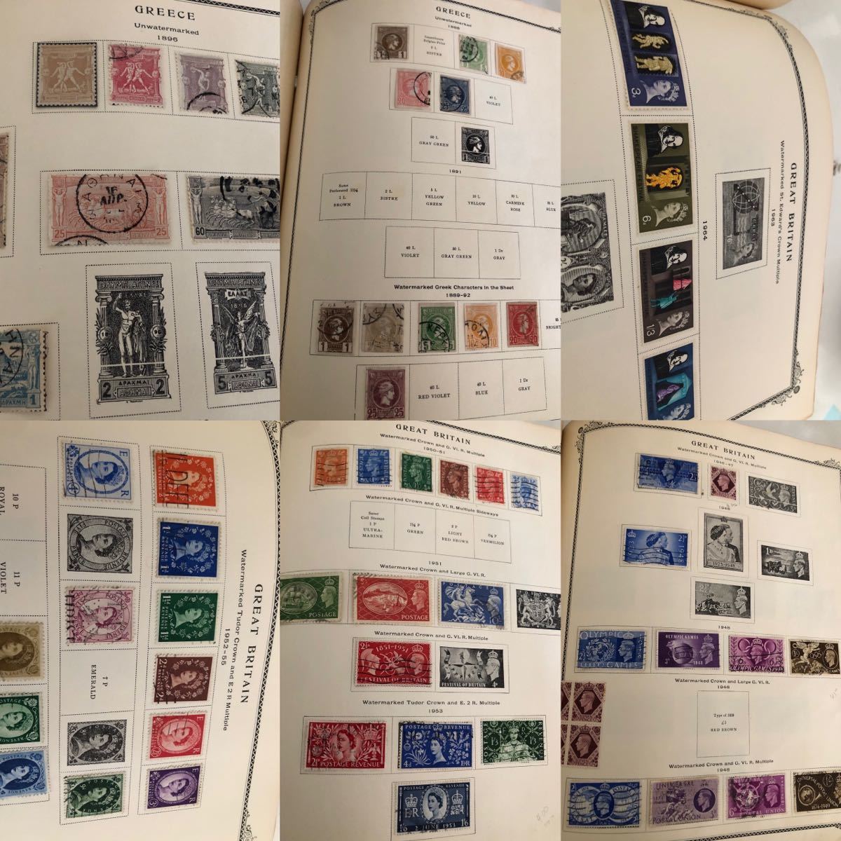 specialty series 古い 世界切手 アルバム1906年-、未使用と使用済の