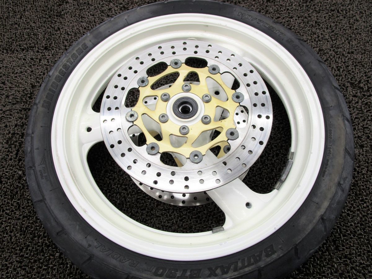 G☆ FZR400 フロントホイール 17x3.00☆C767、1WG、3EN FZR400 1WG 3EN リア17インチ化キット スイングアーム records
