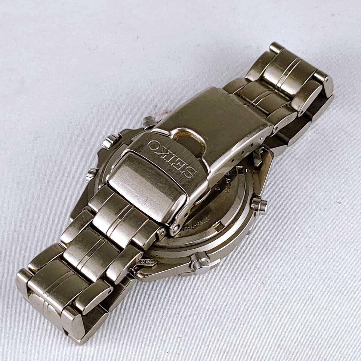 SEIKO セイコー 腕時計 クロノグラフ 7T32-7H40 時計 ヴィンテージ 3針 