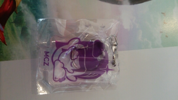 ももいろクローバーZ キーホルダー ももクロ　高城れにパルコ紫_1