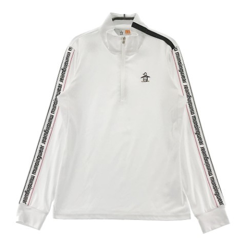 MUNSINGWEAR マンシングウェア ハーフジップ 長袖Tシャツ ホワイト系 M [240001889090] ゴルフウェア レディース