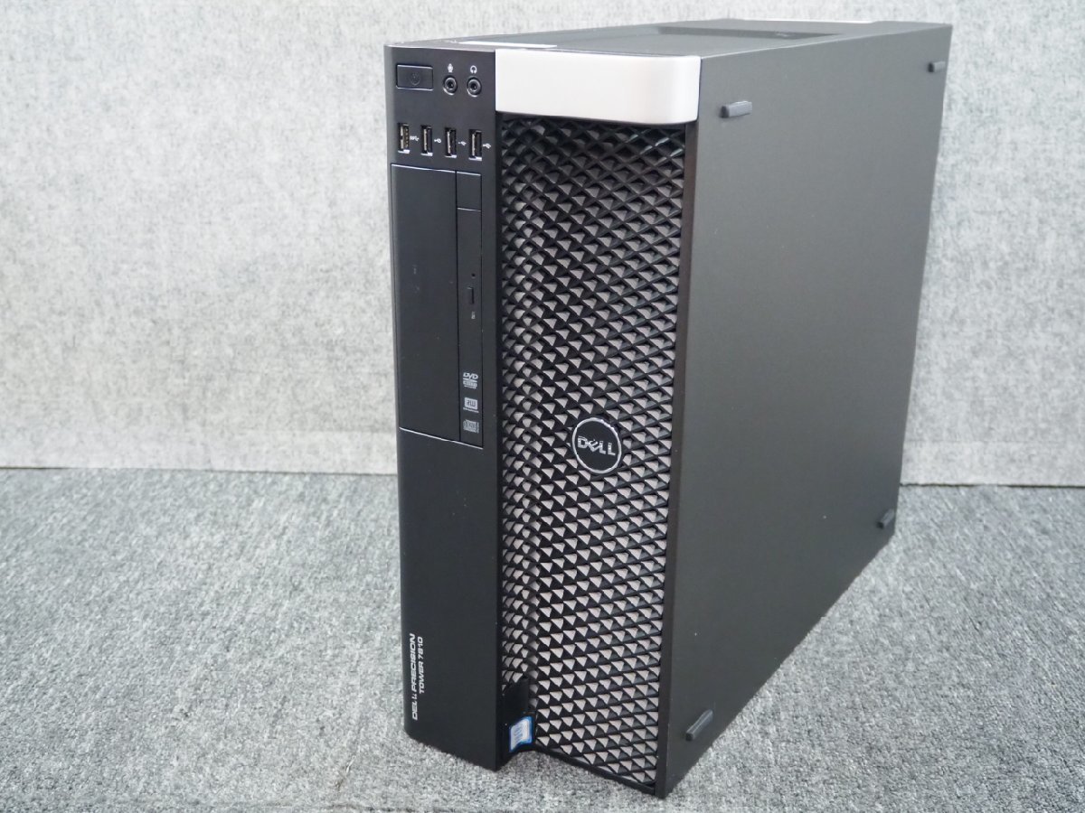 [076] ☆ 大容量64GBメモリ Win10認証済 ☆ DELL PRECISION Tower 7810　QC Xeon E5-2623 v3 3.00G×2/32GB/2TB/Quadro M2000 ☆