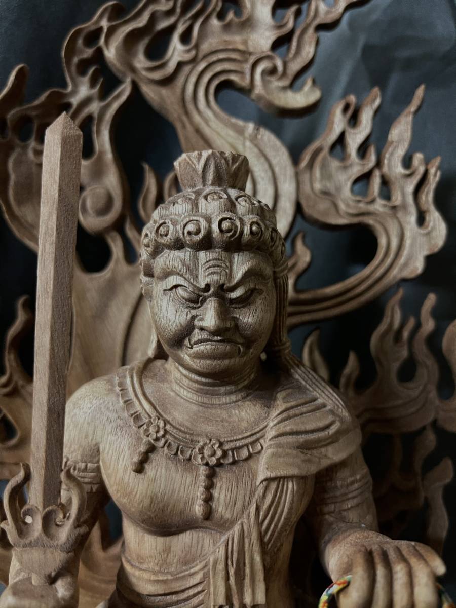 井波彫刻 仏教工芸品 極上彫 - 総楠製 木彫仏像 Yahoo!オークション