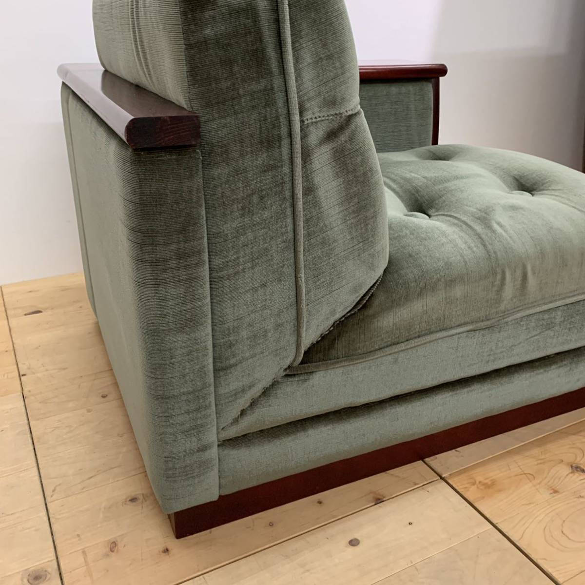 モリシゲ 1Pソファー 1人掛けソファ 一人掛けソファ カリモク 左肘