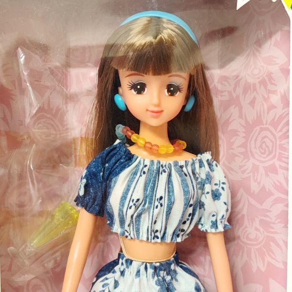 QQ40 80 1円 タカラ ファッション通信 ジェニー JENNY ロングヘアー 青 