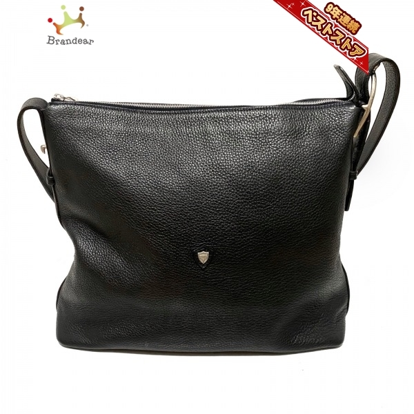 シャンボールセリエ CHAMBORD SELLIER ショルダーバッグ - レザー 黒