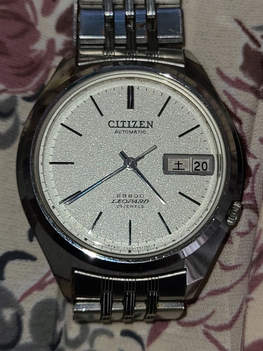 CITIZEN レオパール28000 24JEWELS デイデイト 自動巻き腕時計 1973年  